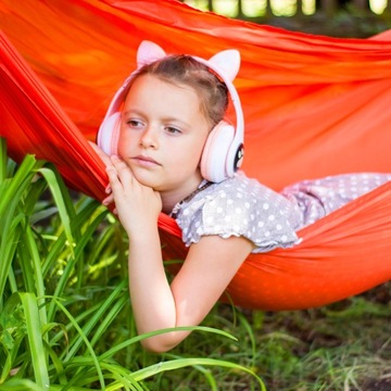 НАУШНИКИ ДЛЯ ДЕТЕЙ BLUETOOTH LED RGB CAT EARS