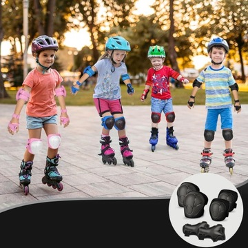 НАКОЛЕННИКИ И НАЛОКОТНИКИ ДЕТСКИЕ ДЛЯ РОЛИКОВЫХ КОНЬКОВ СКЕЙБОРДА ВЕЛОСИПЕДА ВЕЛОСИПЕДА