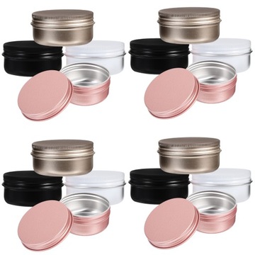 KREMOWE POJEMNIKI TOALETOWE 50ML ALUMINIOWE