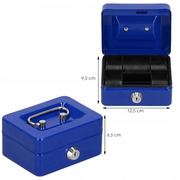 МЕТАЛЛИЧЕСКАЯ КАССЕТА ДЛЯ ДЕНЕЖНЫХ БАНКНОТ МОНЕТЫ СЕЙФ