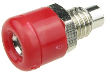 Gniazdo bananowe 2mm czerwone długość 15mm /4063