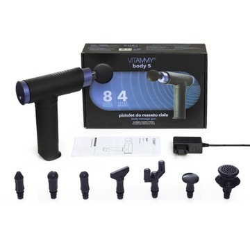 VITAMMY body 5 черный и фиолетовый Массажный пистолет для тела
