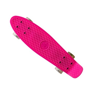 Deskorolka Pennyboard MASTER 22''ze Świecącymi Kółkami - Różowa