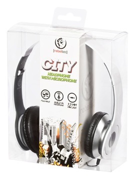 CITY WHITE наушники с микрофоном