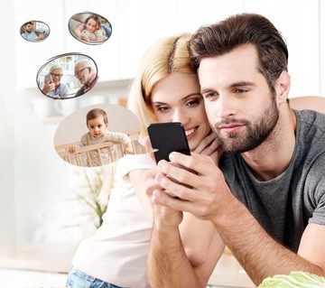 ЭЛЕКТРОННАЯ ПОВОРОТНАЯ КАМЕРА «НЯНЯ» 5 ДЮЙМОВ, WIFI, 2K, 4×Zoom HD, С НОЧНИКОМ