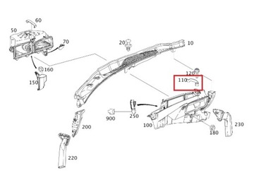 MERCEDES W204 C207 W212 CLS SPONA POUZDRO FILTRU