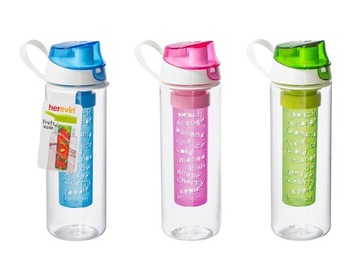 BUTELKA PLASTIKOWA FLORINA SPORT 750ML Z WKŁADEM NA OWOCE SLIM MIX