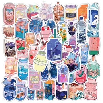 WLEPY PNAPOJE MIX NAKLEJKI STICKER BOMB 50 szt