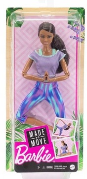Barbie MADE TO MOVE JOGA LALKA GIMNASTYCZKA yoga Mattel GXF06