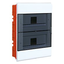 SRP-24 ROZDZIELNIA PLASTIKOWA PT 24M 2X 12M N+PE IP40 397X298X84 DRZWI