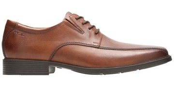 Półbuty Clarks Tilden Walk skórzane brązowe 41