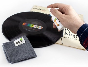 ECOMOIST CLEANING RECORDS WASHING VINYL VINYL CD DVD BLU-RAY 50 мл + ТКАНЬ