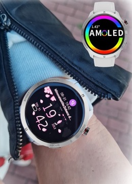 SMARTWATCH AMOLED DAMSKI DLA KOBIETY ROZMOWY POWIADOMIENIA POMIARY SPORT PL