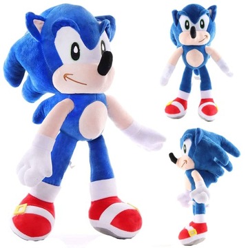 SONIC DUŻA PLUSZOWA MASKOTKA JEŹ JEŻYK 30CM MIĘKKI PRZYTULANKA Z BAJKI