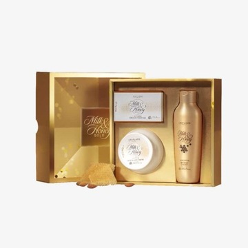 ORIFLAME Zestaw Milk Honey Gold w pudełku _ 3 produkty