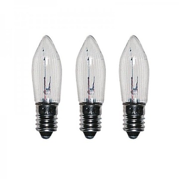 Blister x3 zapasowe żarówki 3V E10 RESERVLAMPA