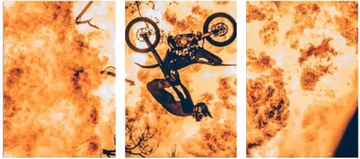 3x OBRAZ NA ŚCIANĘ JACKSON STRONG MOTOCROSS 30x40