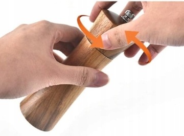 MŁYNEK RĘCZNY PIEPRZ/SÓL 31,5cm DRZEWO AKACJOWE