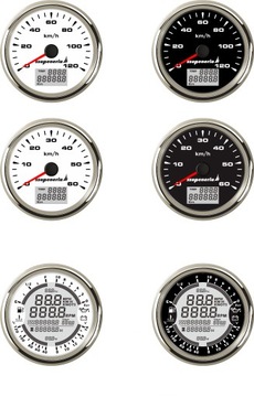 GPS-СПИДОМЕТР 0-60КМ/Ч 85 ММ ЧЕРНЫЙ