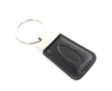 SKÓRZANY BRELOK DO KLUCZY LOGO FORD + ETUI