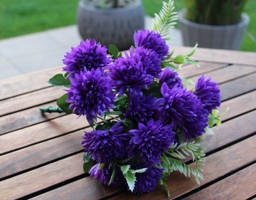 Букет искусственных ЦВЕТОВ ХРИЗАНТЕМ