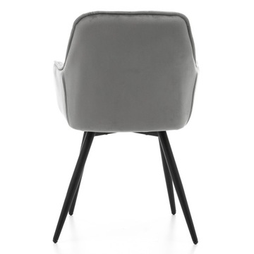 СТУЛ С МЯГКОЙ ОБИВКОЙ, СТЕГАНЫЙ СТУЛ ДЛЯ ГОСТИНОЙ, СТОЛОВОЙ, СВЕТЛО-СЕРЫЙ СИЕНСКИЙ ВЕЛЮР