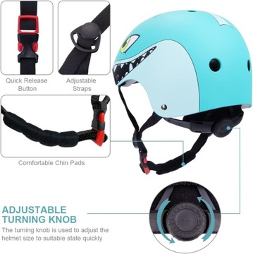Kask dziecięcy w wieku 2-5 lat, lekki kask rowerowy, regulowany kask