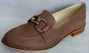 ex_pl Распродажа КОЖАНЫЕ мокасины BROWN FLAT OBC