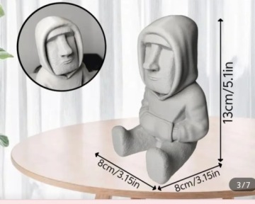 Фігурка Moai.Сірий кам'яний.