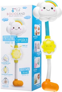 Светящийся облачный душ ИГРУШКА ДЛЯ ВАННЫ С ПОДСВЕТКОЙ BOCIOLAND