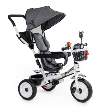 ДЕТСКИЕ ТРЕХКОЛЕСНЫЕ МНОГОФУНКЦИОНАЛЬНЫЕ ПРОГУЛКИ 3-В-1 С ВРАЩАЮЩЕЙСЯ РУЧКОЙ