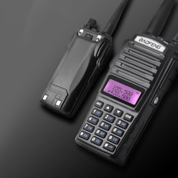 Портативная рация Baofeng UV-82, 8 Вт, высокая мощность, 2000 мАч для улицы