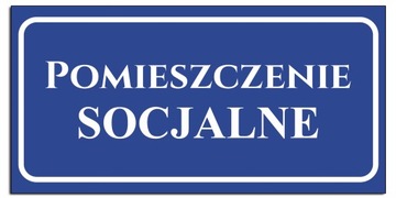 POMIESZCZENIE socjalne tablica znak PCV szyld 20x10 tabliczka tablica