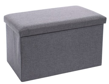 Pufa składana XL - 60x38x38cm szara