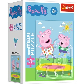 Puzzle 20 el MiniMaxi ŚWINKA PEPPA Trefl 21125