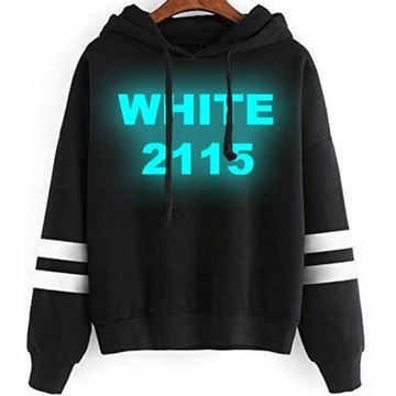 BLUZA WHITE 2115 ŚWIECĄCA W CIEMNOŚCI ROZMIARY