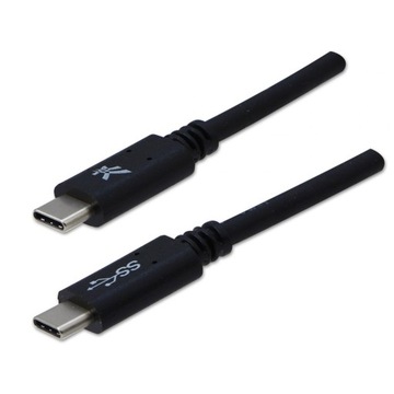USB-кабель (3.2 gen 1), USB C (M) - USB C (M), 2 м, 5 Гбит/с, 5 В/3 А, черный, EO