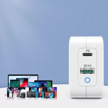 CHOETECH GaN USB СЕТЕВОЕ ЗАРЯДНОЕ УСТРОЙСТВО USB-C QC3 65 Вт