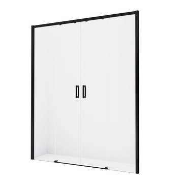New Trendy Drzwi wnękowe PRIME BLACK PODWÓJNE 170