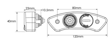 СЧЕТЧИК ДЛЯ МОТОЦИКЛОВ KOSO УНИВЕРСАЛЬНЫЙ МОДЕЛЬ DB EX-02S KTM/HUSQVARNA/HUSABERG