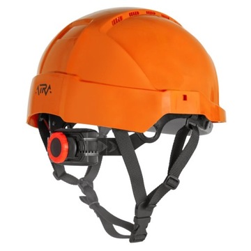 KASK HEŁM OCHRONNY ATRA 10V WENTYLOWANY POMARAŃCZ