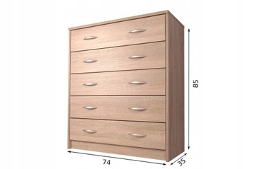 Szafka na Buty półka Pasja 5K Dąb Sonoma