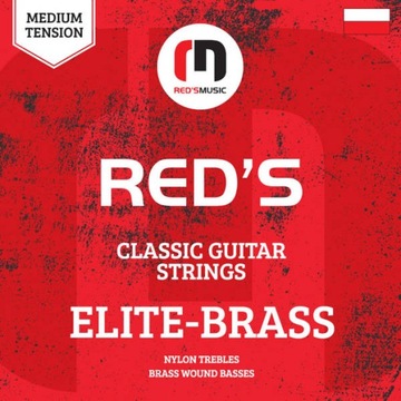 REDS MUSIC ELITE BRASS STRUNY DO GITARY KLASYCZNEJ NYLONOWE