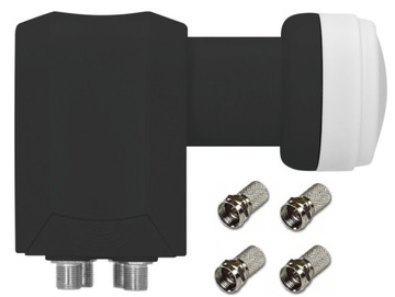 KONWERTER QUATTRO TECHNISAT Black Edition + 4 x F