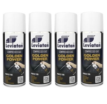 SPRĘŻONE POWIETRZE w sprayu GAZ sprężony 400ml z RURKĄ ZESTAW 4szt