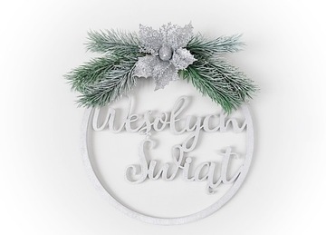 STROIK ŚWIĄTECZNY na drzwi święta WIENIEC GWIAZDKA
