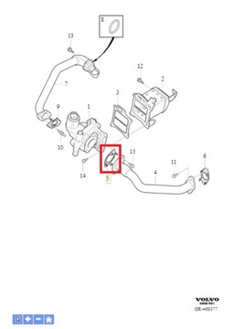 Uszczelka zaworu EGR Volvo OE 32213478