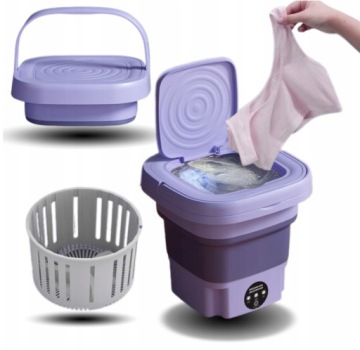 PRZENOŚNA MINI PRALKA SKŁADANA PODRÓŻNA 100% AUTOMATYCZNA TURYSTYCZNA 10L