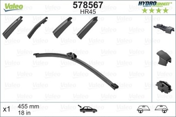 PIÓRO WYCIERACZKI 455MM HR45 HYDROCONNECT TYŁ VAL578567