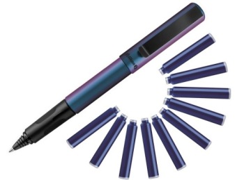 Ручка кулькова PINA колада HOLO рожевий 0,7 мм PELIKAN